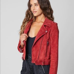 Red leather jacket